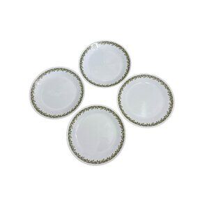 Corelle Green Crazy Daisy Dinner Plates 4-Piece Set